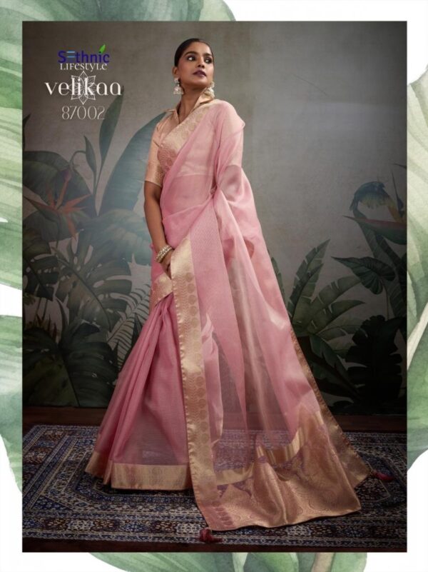 sethnic lifestyle velikaa series 87001-87005 tissue base wholesale saree - Image 11