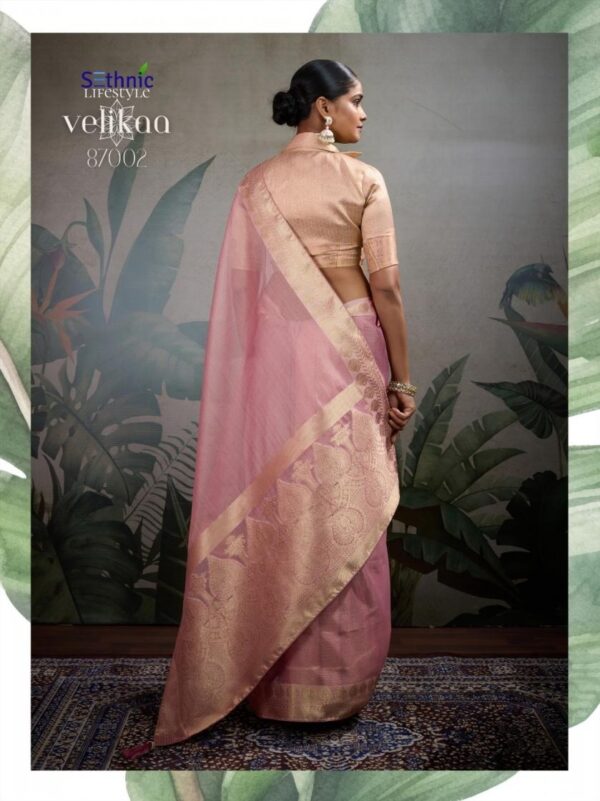 sethnic lifestyle velikaa series 87001-87005 tissue base wholesale saree - Image 13