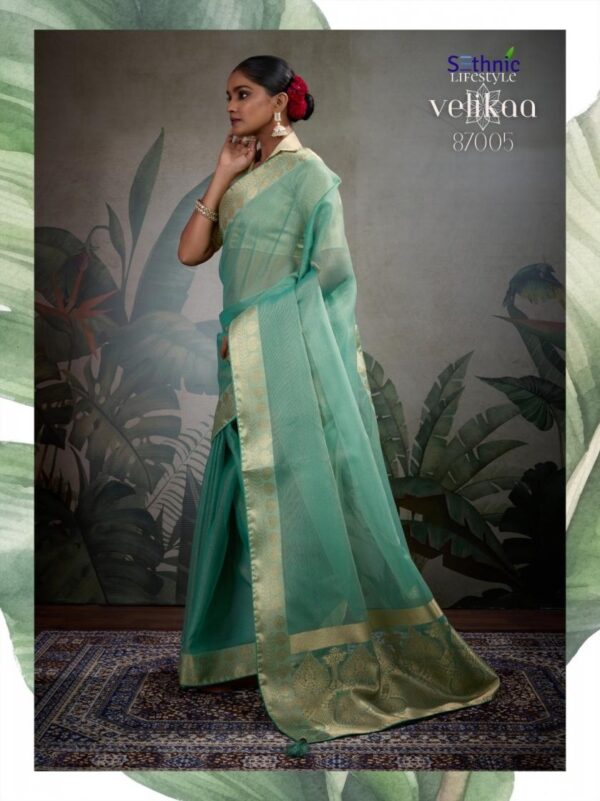 sethnic lifestyle velikaa series 87001-87005 tissue base wholesale saree - Image 20