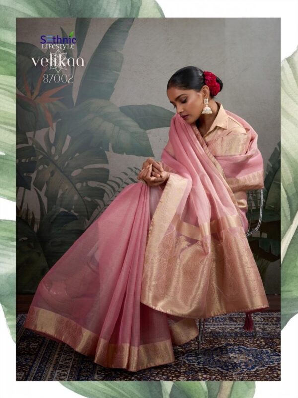 sethnic lifestyle velikaa series 87001-87005 tissue base wholesale saree - Image 8