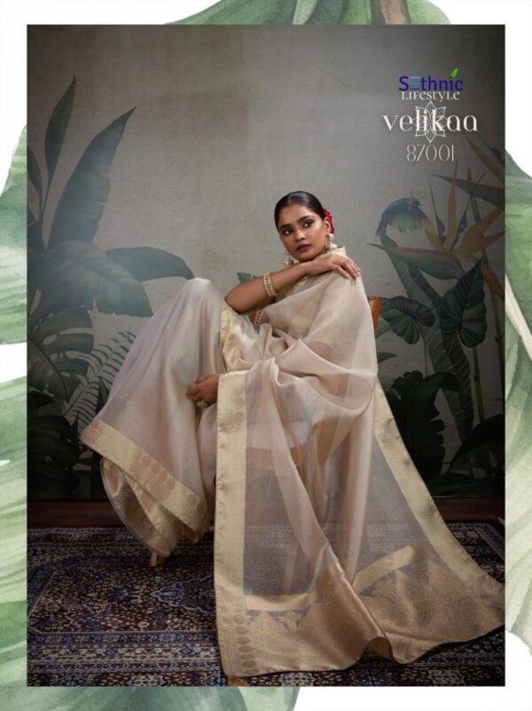 sethnic lifestyle velikaa series 87001-87005 tissue base wholesale saree - Image 9