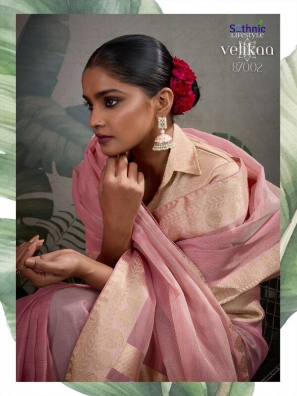sethnic lifestyle velikaa series 87001-87005 tissue base wholesale saree - Image 10