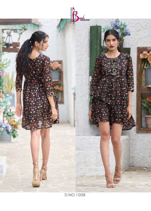 VICTORIA VOL-2 Printed cotton mal  Umbrella Sleeves with Double Flair top - Image 6
