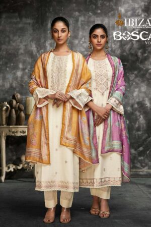 ibiza bosco vol 9 series 15828-15831 PURE LAWN COTTON JACQUARD wholesale suit