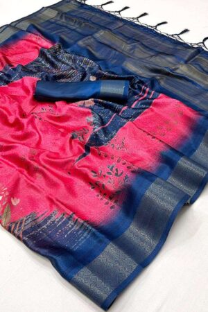 rajtex kopper designer poly gaji saree