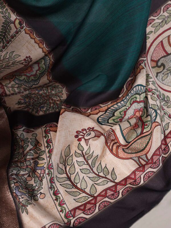 YNF7022CFE Tussar Silk With Viscose Border wholesale saree - Image 9